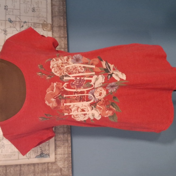 Lucky Brand Tops - Lucky Brand Vibrant Red Tee